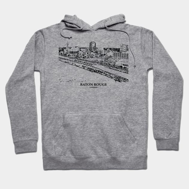 Baton Rouge - Louisiana Hoodie by Lakeric